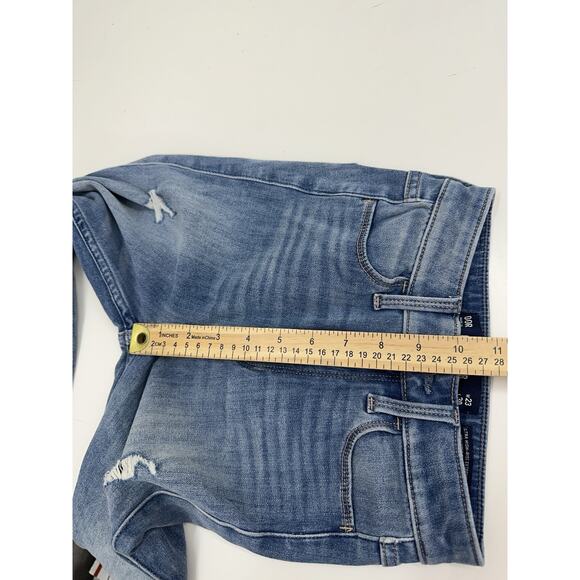Hollister Women Jeans Size 00 Reg Ultra HighRise Extreme Skinny Distressed Denim - Picture 8 of 11